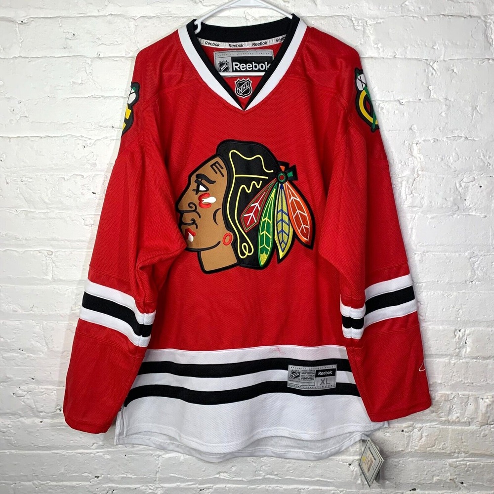 NWT Reebok Chicago Blackhawks Hockey Jersey #3 Red Size‎ XL